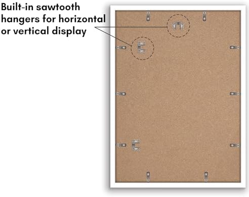 Americanflat 16x22 Poster Frame 2-Pack - Matted to 12x18 - White - Image 6