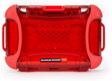 Nanuk 330-0009 Nano Series Waterproof Large Hard Case for Phones, Cameras and Electronics (Red) by NANUK