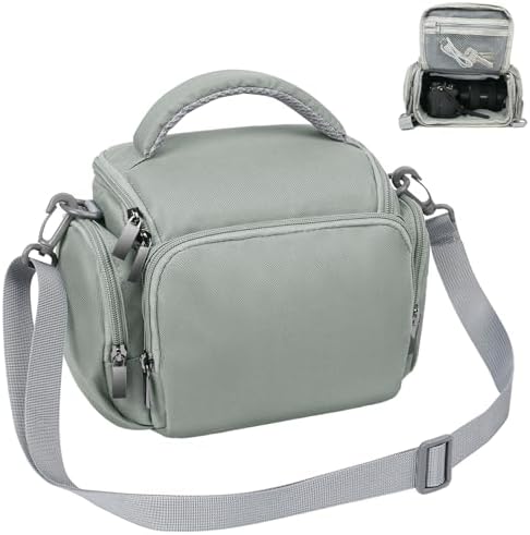 Ainiv DSLR Camera Bag, Large Waterproof Anti-Shock SLR Camera Case, Grey by Ainiv