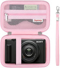 Hard Travel Case for Sony ZV-1, ZV-1F, ZV-1 II Digital Camera, Pink by Supmay