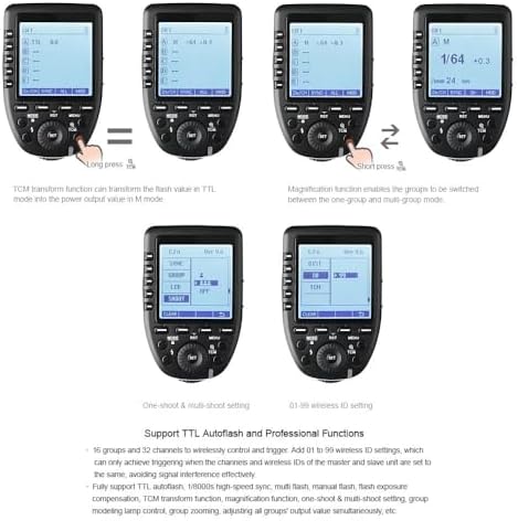 Godox Xpro-S TTL Wireless Flash Trigger for Sony Cameras,Off Camera Trigger - Image 5