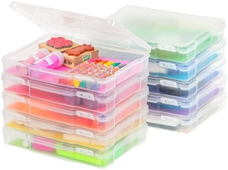 IRIS USA Photo Storage Cases |Made in USA| Fits 5"x7", (10-Pack) - Clear by IRISUSA