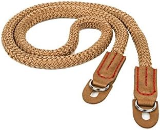 DOROM Vintage Handmade Cotton Leather Rope Camera Neck Strap for Micro Single and DSLR Camera Coffee Long - Image 4