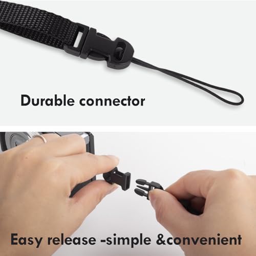 VOVMOEYA Camera Neck Strap,G7X MARK III body strap PU Shoulder Adjustable Strap for photographers for Fujifilm/for Nikon/for Canon/for Sony/for Minolta/for Panasonic/SLR/DSLR Cameras Texture-Blue - Image 3