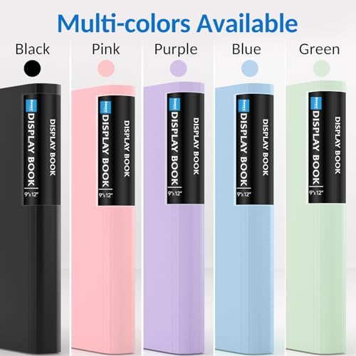 Sooez Art Portfolio 9"x12", 72 Pockets Large Portfolio Folder Display - Image 7