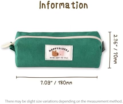 Monolike Happy and Lucky Block Pencil Case, Green - Pen Pouch, Portable Pencil Bag, Office Pouch case - Image 2
