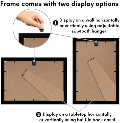 Americanflat 8x12 Picture Frame - Engineered Wood - Black - Image 6