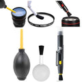 Camera Cleaning Kit with Camera Cleaning Pen Brush, Air Blaster Blower and Lens Brush Blower Brush Dust Cleaner for Lens, Camera, SLR, Telescope, Magnifying Glass, Phone by Acuvar