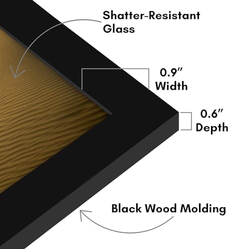 Americanflat 9x11 Picture Frame - Engineered Wood - Black - Image 3