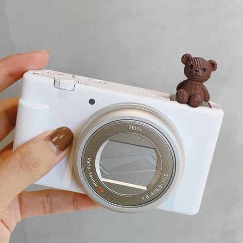 ZOSTLAND SLR Camera Hot Shoe Boot Cover Cap,Dustproof Hot Shoe Protector,Compatible with Sony Fuji Canon Nikon Pentax Leica (2pcs Little Bear) - Image 3