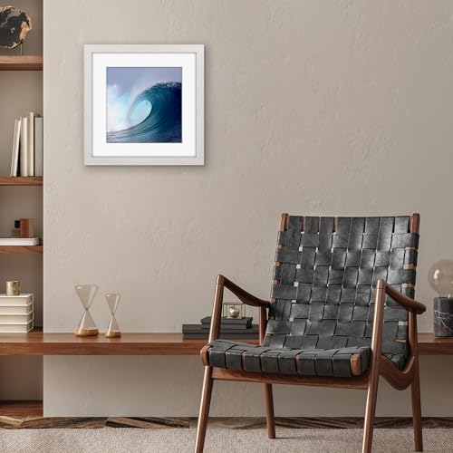 Americanflat 16x16 Picture Frame - Matted to 12x12 - White - Image 4