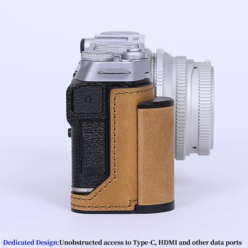Camera Genuine Leather Half Case ，Compatible with FUJIFILM X-M5 XM5 - Image 4