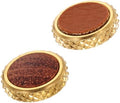 2Pcs Shutter Button (Light Brown/Brown) - Upscale Delicate, Camera Soft Release Button Brass Threaded Soft Release, for Fuji by Unknown