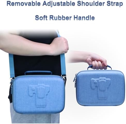 Small Camera Case Bag for Canon EOS Rebel T7/R50//R100 DSLR Camera Blue - Image 6
