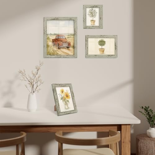 puthiac 4x6 Rustic Farmhouse Picture Frame, Taupe Grey, 1 Pack - Image 7