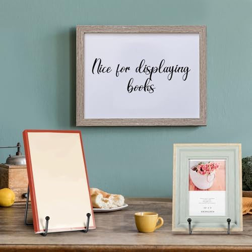 Mixweer 24 Pcs Plate Stands for Display Metal Photo Easel Stand Book Holder Plate Holder Picture for Decorative Display Easels Picture Frame Stands Rack(4.3 Inch) - Image 6