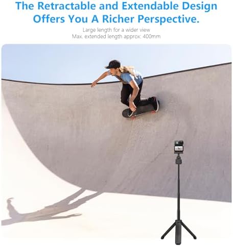 40cm/15.75" Selfie Stick Tripod Stand for Osmo Nano Action 6 with Magnetic Quick Release Adapter, 360 Mini Extension Rod Extended Pole Handle Grip Monopod for DJI Nano Osmo 6 Accessories - Image 7
