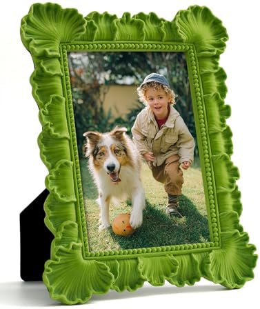 Cute Picture Frame 4x6 for Portraits Wedding Photos,Lawn Green by FOLKOR