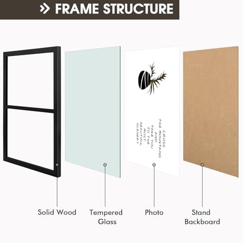 Golden State Art, 8x10 Double Picture Frame, Display Two 8x10 Photos(Black) - Image 3