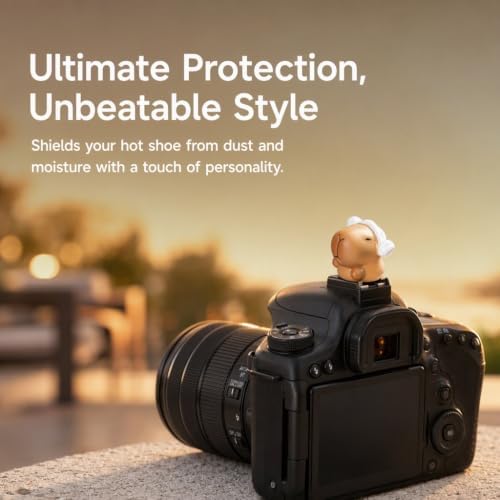Camera Hot Shoe Cover, Cartoon Hot Shoe Cap, Hot Shoe Protector Compatible with Sony Fujifilm Fuji Canon Nikon Pentax Leical Panasonic (2pcs Sauna Capybara) - Image 3