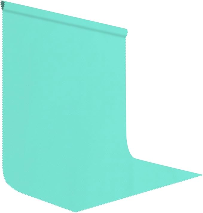 Turquoise Photography Backdrop for Photoshoot, Fabric 5x7ft | Polyester Studio Photo Backgrounds, Non Reflective, Easy to Hang, for Portrait Shoot, Product, Party Decor, Video Creation by LYLYCTY