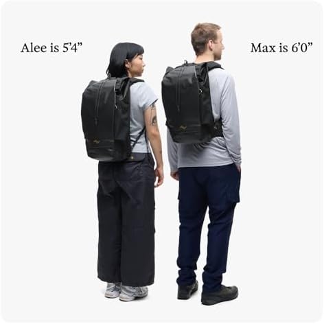 Peak Design Outdoor Backpack 25L, Kelp, Compact and Lightweight Frameless Daypack, Ultra Cinch Roll-Top Design, Ideal for Day Hikes, Camera Carry and Commuting, Versatile Backpack for Men and Women - Image 6