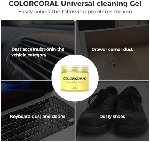ColorCoral Cleaning Gel Universal Dust Cleaner for PC Keyboard Car Detailing Office Electronics Laptop Dusting Kit Computer Dust Remover, Computer Gaming Car Accessories, Gift for Men Women 160g - Image 6