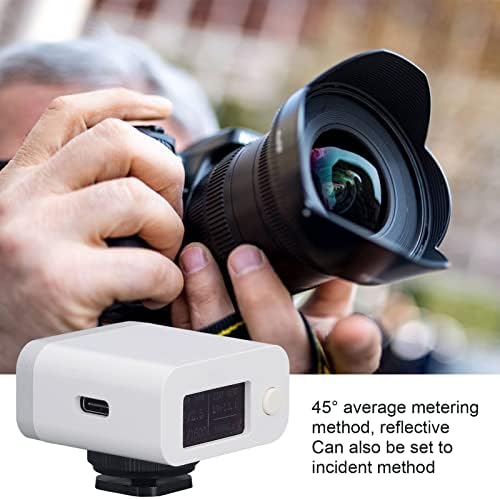 Garosa Camera Light Meter with USB Cable for Photography, Upper Reflection Photometer with Shutter Priority - Image 2