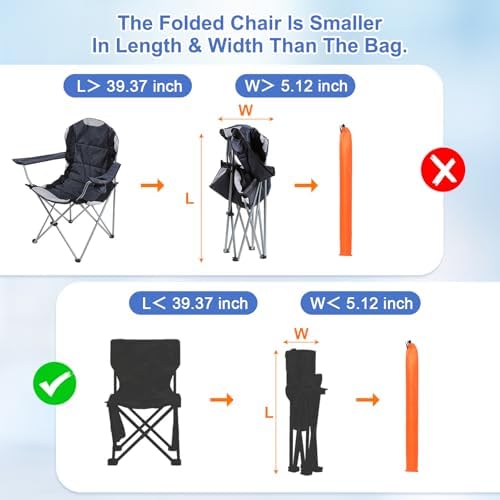40 x 5 Inch Tripod Monopod Case Bag, Oxford Cloth Foldable Tripod Carrying Case Bag with Drawstring, Fits Speaker/Light Stand/Studio/Outdoor/Travel/Camping, Orange - Image 4