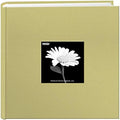 Fabric Frame Cover Photo Album 200 Pockets Hold 4x6 Photos, Soft Yellow by PioneerPhotoAlbums