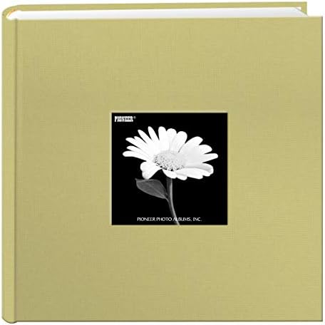 Fabric Frame Cover Photo Album 200 Pockets Hold 4x6 Photos, Soft Yellow by PioneerPhotoAlbums