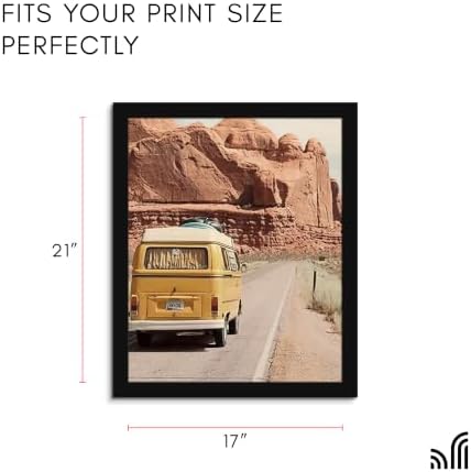 Americanflat 17x21 Poster Frame - Engineered Wood - Black - Image 2