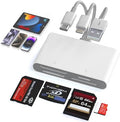 Memory Stick Pro Duo Adapter - 4 in 1 SD/TF/MS/XD Card Reader Digital Camera Adapter for Sony Cybershot SD Card, Lightning/USB-C/USB-A XD-Picture-Card Reader for iPhone 16/15/14/iPad/PC/Android/MAC by Ardaddyn