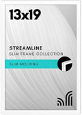 Americanflat 13x19 Poster Frame - Slim Molding - White by Americanflat