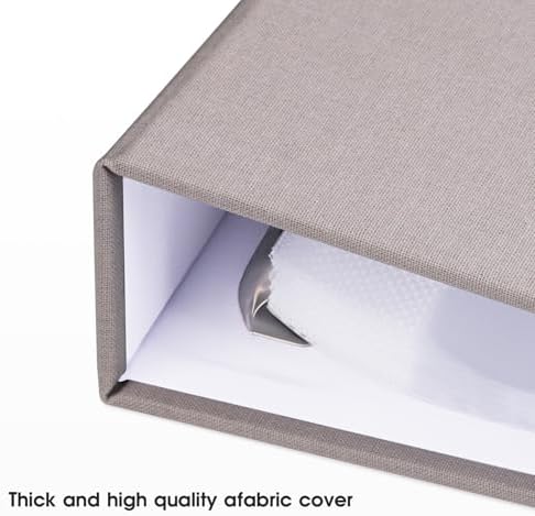 1DOT2 8.5x11 Inch 3 Ring DIY Scrapbook Photo Album, Light Gray - Image 2