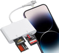 Memory Stick Pro Duo Adapter, USB-C & Lightning, SD/TF/MS/xD Card Reader by Ardaddyn