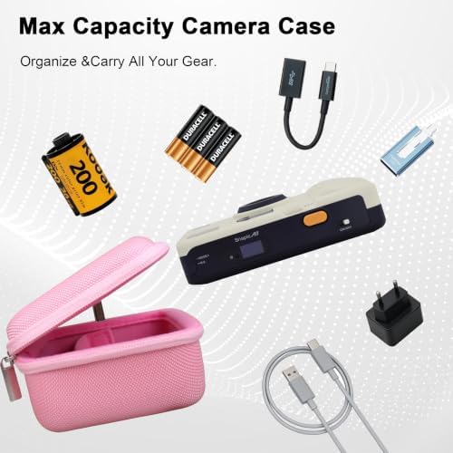 BOVKE Hard Carrying Case for KODAK Snapic A1 35mm Film Camera, Pink - Image 3