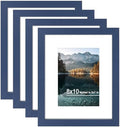 8x10 Picture Frame Set of 4 with Real Glass, Wall & Tabletop Display by SZYUU