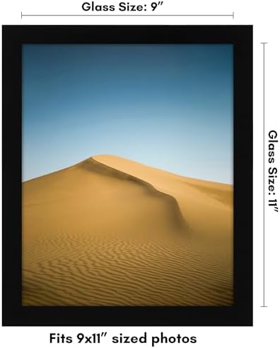 Americanflat 9x11 Picture Frame - Engineered Wood - Black - Image 2