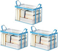3 Pack Clear Comic Book Storage Containers, Blue by SKYJORMY