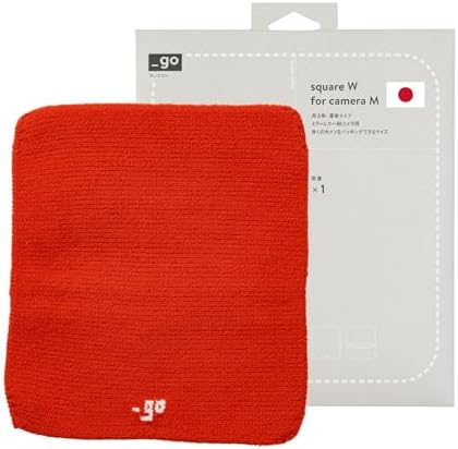 Camera Cover, Square W, Made in Japan, M size, Orange by PACKINGKNIT_GO