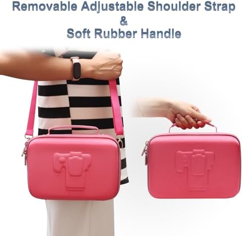Small Camera Case Bag for Canon EOS Rebel T7/R50//R100 DSLR Camera Rosein - Image 6