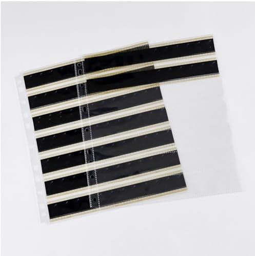 30PCS 35mm Archival Storage Sheets Seven Strips of Five Frames for 135 Negative Page Preservers - Image 3