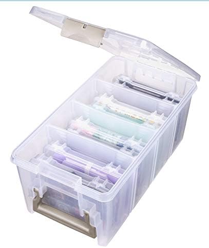 ArtBin Semi Satchel Photo Storage Photo & Craft Organizer Set, Large Box with [8] Plastic Storage Cases Inside, Clear - Image 3