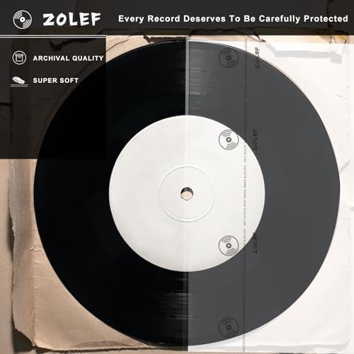 12" Vinyl Record Sleeves Inner 50 Pack, Thicker 3-Ply Anti Static Archival LP Master Style Inner Sleeve with Rice Paper for 33 RPM Records Protection - Image 5