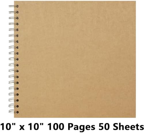DIY Scrapbook Photo Album,100 Pages,10x10 Inch,Kraft - Image 5
