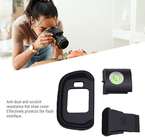 LICAEVEY Camera Eyecup Hot Shoe Cover Spirit Level Kit, Soft Silicone Anti Dust Protection with Accurate Bubble Level for R7 Camera - Image 4