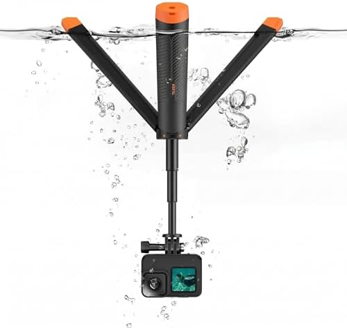 Floating Selfie Stick Hand Grip Tripod for GoPro Hero 13, 12, 11, 10, 9, 8,Waterproof Extendable Selfie Handle Monopod for DJI OSMO Action 6 5 Pro 4 3,Insta360 Ace Pro 2,Vlog Pole Accessory for Go Pro by Picvelno