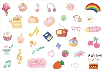 Colorful Decorative Stickers - Cute Cartoon Sticker for Fujifilm Instax Mini Camera Photo & Frame, DIY Stickers for Instant Mini Camera Clear Case - 4 Sheets - Image 5