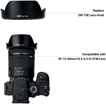 Lens Hood for Canon RF 15-30mm F4.5-6.3 is STM Lens on EOS R6 Mark II EOS R Series Camera, Reversible Lens Shade Replace Canon EW-73E Lens Hood, Compatible with 67mm Filters and 67mm Lens Cap - Image 3